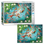 پازل یوروگرافیکس 1000 قطعه طرح Japanese Koi Fish