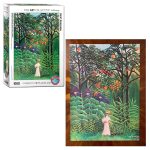 پازل یوروگرافیکس 1000 قطعه طرح زن در جنگل عجیب Woman in an Exotic Forest - Image 4