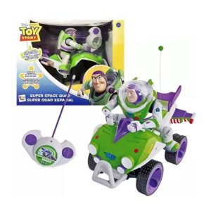 ماشین کنترلی با عروسک باز لایتر مدل Disney Toy Story Buzz Super Space Quad RC کد 140974