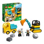 لگو دوپلو کد 10931 مدل DUPLO Construction Truck and Crawler Digger