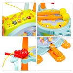 اسباب‌بازی موزیکال جاز و درام بزرگ هولی تویز مدل 3130 Hola Toys Dimple Electric Big Toy Drum Set for Kids - Image 2
