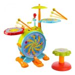 اسباب‌بازی موزیکال جاز و درام بزرگ هولی تویز مدل 3130 Hola Toys Dimple Electric Big Toy Drum Set for Kids - Image 3