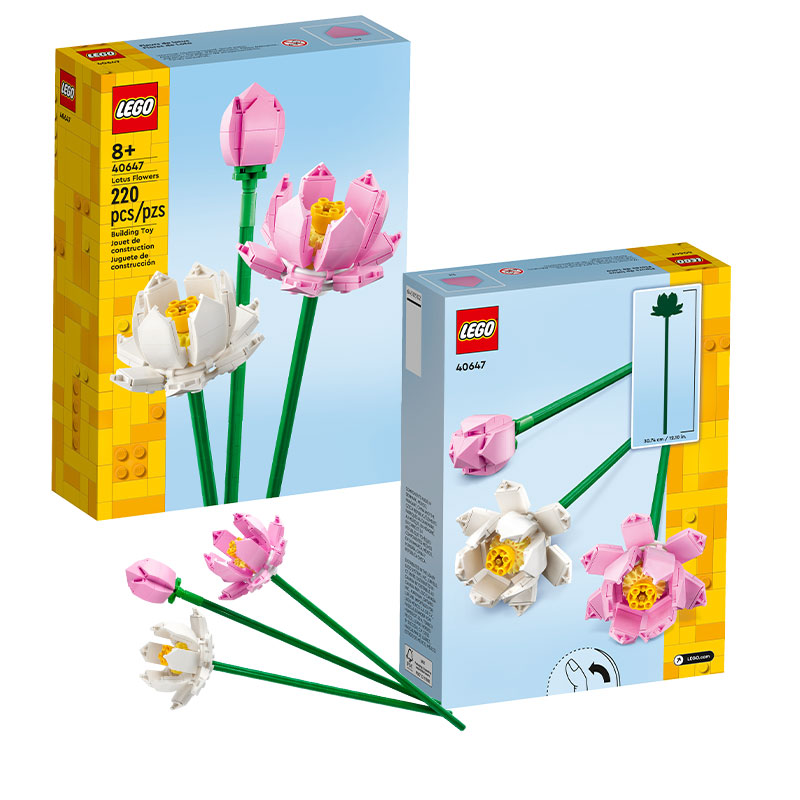 78 لگو گل نیلوفر آبی مدل Lotus Flowers 40647 - Image 1