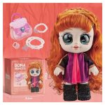 عروسک چشم تیله‌ای بونا Bona Princess به همراه کیف و جواهرات کد 8802 - Image 2