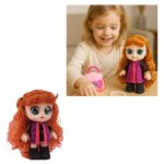 عروسک چشم تیله‌ای بونا Bona Princess به همراه کیف و جواهرات کد 8802 - Image 4