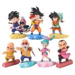 فیگور مدل انیمه دراگون‌ بال طرح سان گوکو و دوستان مجموعه 7 عددی Dragon ball Z