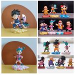 فیگور مدل انیمه دراگون‌ بال طرح سان گوکو و دوستان مجموعه 7 عددی Dragon ball Z - Image 2