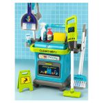 ست اسباب‌بازی نظافت و خانه‌داری چرخ‌دار کودک مدل Clean Time - Image 2