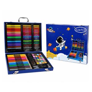 ست رنگ‌ آمیزی چمدانی ۱۲۸ تکه طرح فضانورد
