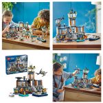 لگو سری سیتی مدل زندان در جزیره آلکاتراز ۶۰۴۱۹ - LEGO City Police Prison Island 60419-Toy Building Set with Creative Police Helicopter - Image 4
